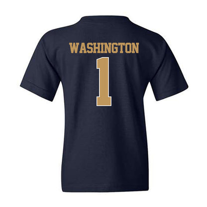 Georgia Tech - NCAA Men's Basketball : Lamar Washington - Classic Shersey Youth T-Shirt-1