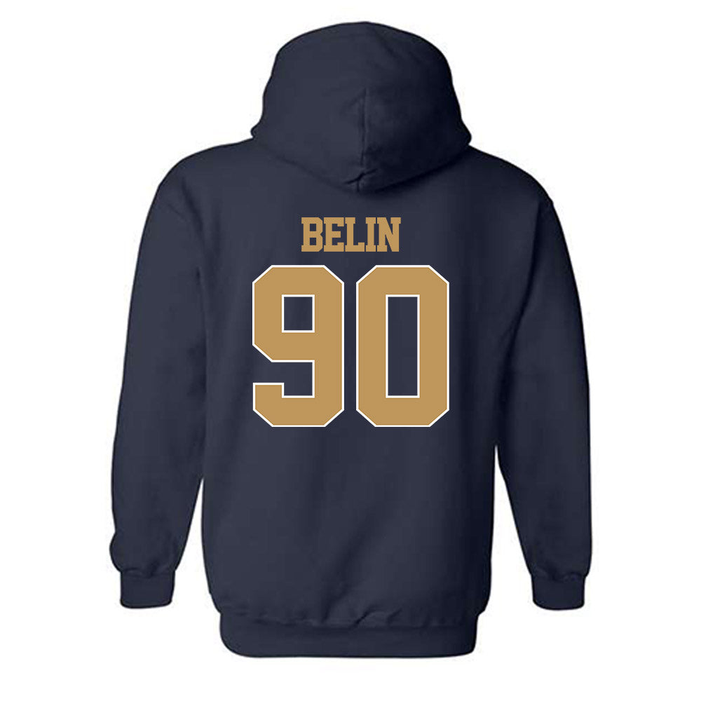 Georgia Tech - NCAA Football : Blake Belin - Classic Shersey Hooded Sweatshirt-1