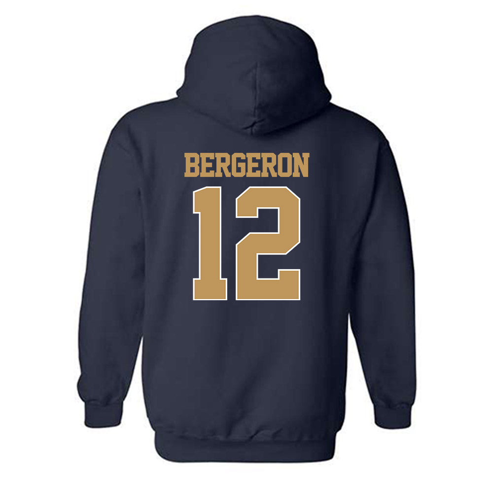 Georgia Tech - NCAA Football : Cole Bergeron - Classic Shersey Hooded Sweatshirt-1