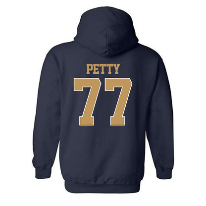 Georgia Tech - NCAA Football : Josh Petty - Classic Shersey Hooded Sweatshirt-1