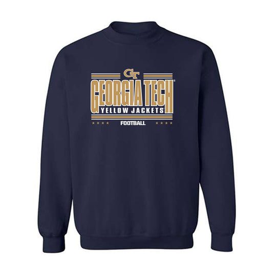 Georgia Tech - NCAA Football : Kevin Peay, Jr. - Classic Shersey Crewneck Sweatshirt-0