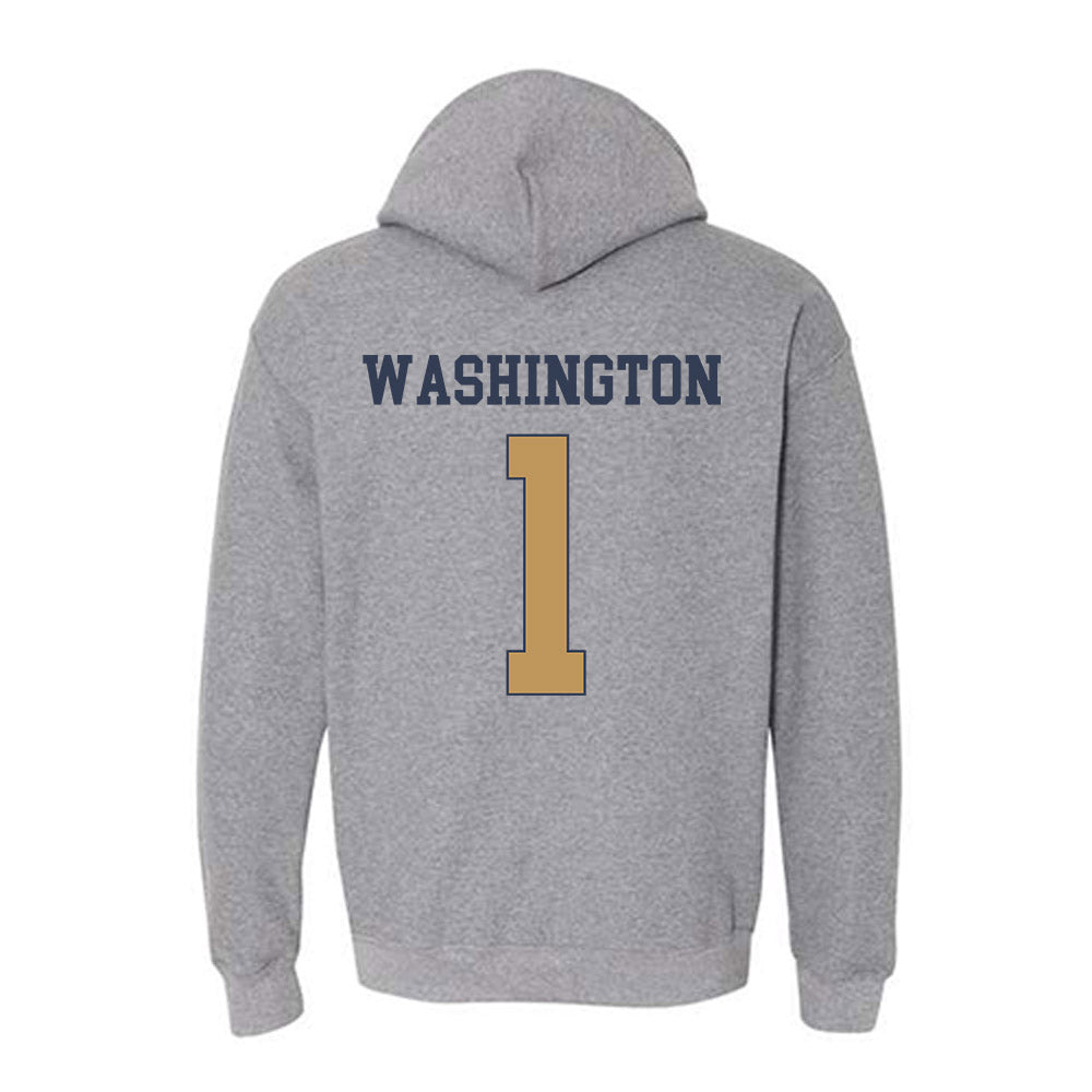 Georgia Tech - NCAA Men's Basketball : Lamar Washington - Classic Fashion Shersey Hooded Sweatshirt-1