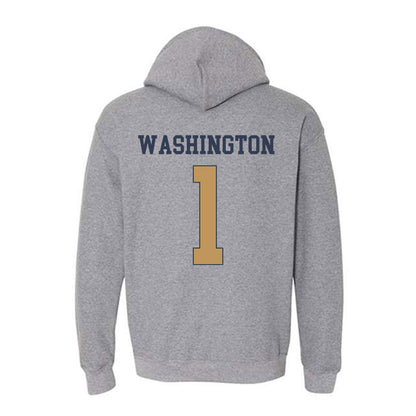 Georgia Tech - NCAA Men's Basketball : Lamar Washington - Classic Fashion Shersey Hooded Sweatshirt-1