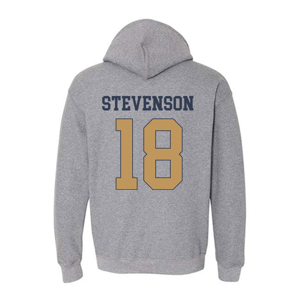 Georgia Tech - NCAA Football : Troy Stevenson - Classic Fashion Shersey Hooded Sweatshirt-1