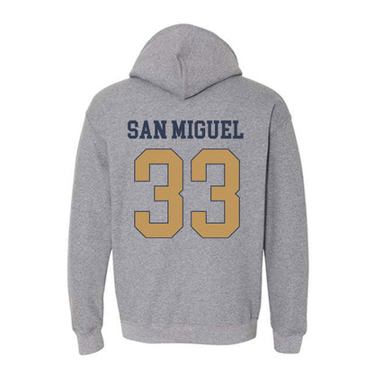 Georgia Tech - NCAA Men's Basketball : Marcos San Miguel - Classic Fashion Shersey Hooded Sweatshirt-1