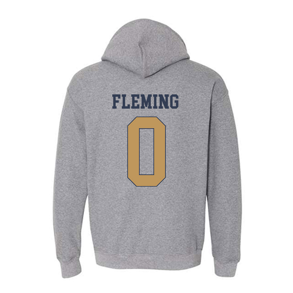 Georgia Tech - NCAA Men's Basketball : Akai Fleming - Classic Fashion Shersey Hooded Sweatshirt-1