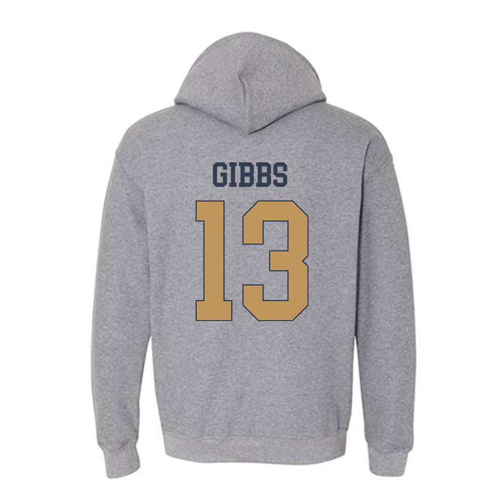 Georgia Tech - NCAA Football : Syeed Gibbs - Classic Fashion Shersey Hooded Sweatshirt-1