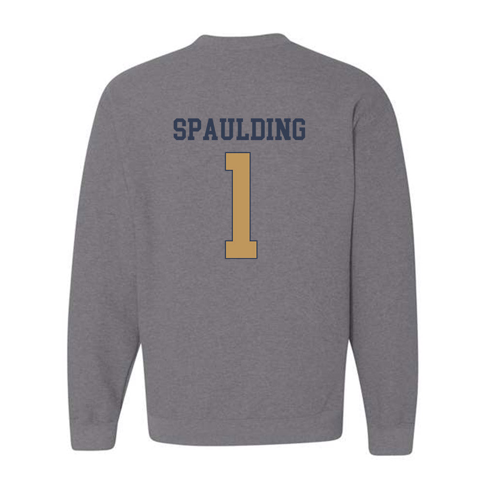 Georgia Tech - NCAA Football : Cayman Spaulding - Classic Fashion Shersey Crewneck Sweatshirt-1