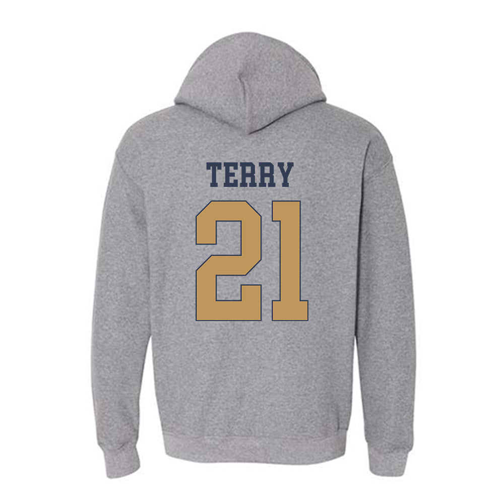 Georgia Tech - NCAA Football : Jaedyn Terry - Classic Fashion Shersey Hooded Sweatshirt-1