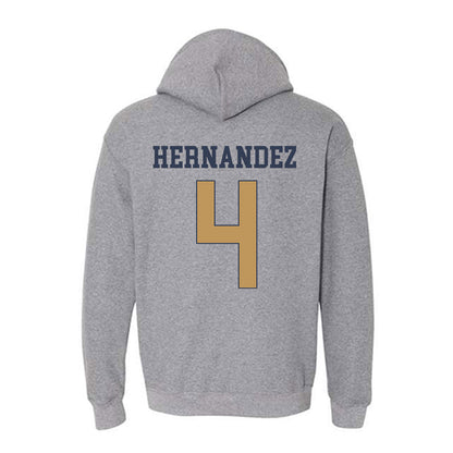 Georgia Tech - NCAA Baseball : Alex Hernandez - Classic Fashion Shersey Hooded Sweatshirt-1