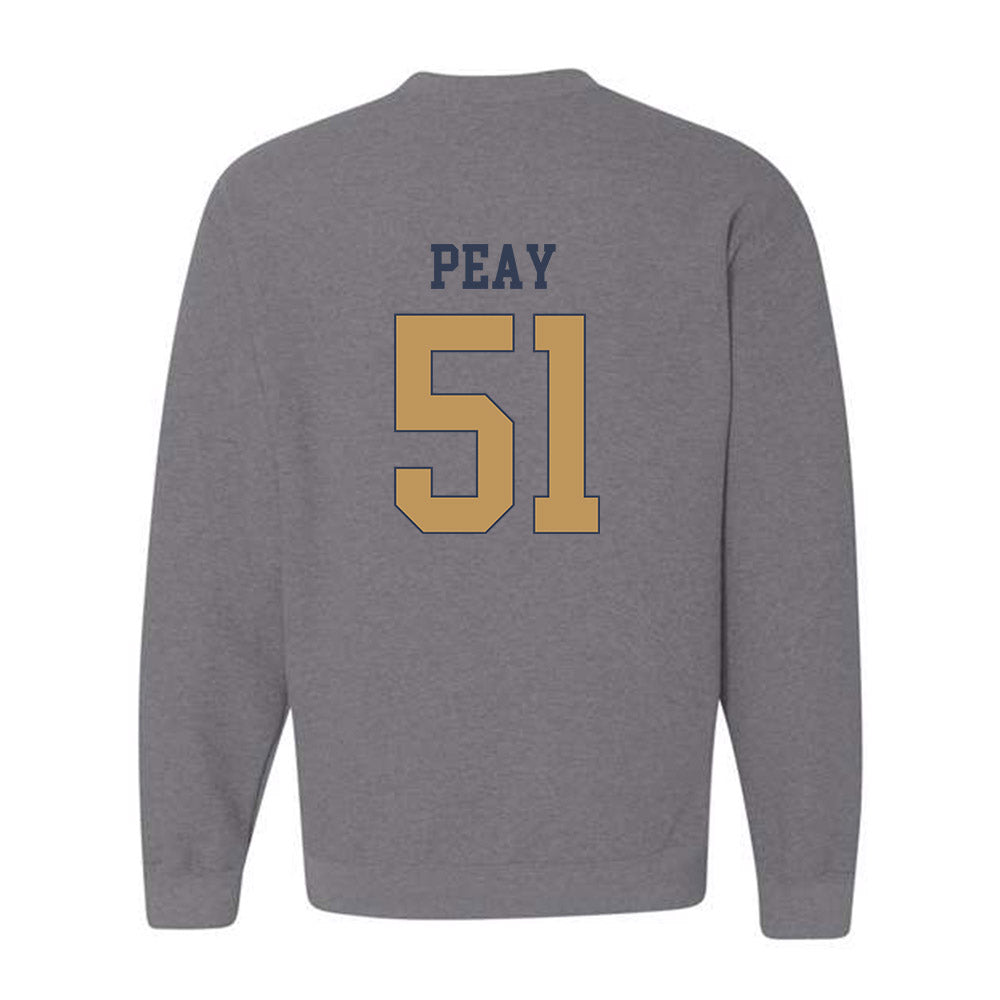 Georgia Tech - NCAA Football : Kevin Peay - Classic Fashion Shersey Crewneck Sweatshirt-1