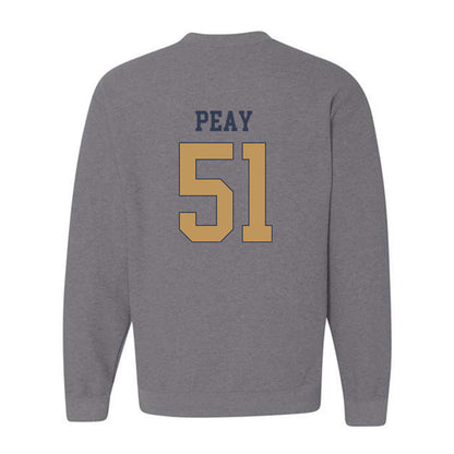 Georgia Tech - NCAA Football : Kevin Peay - Classic Fashion Shersey Crewneck Sweatshirt-1