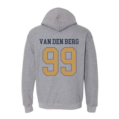 Georgia Tech - NCAA Football : Jordan van den Berg - Classic Fashion Shersey Hooded Sweatshirt-1