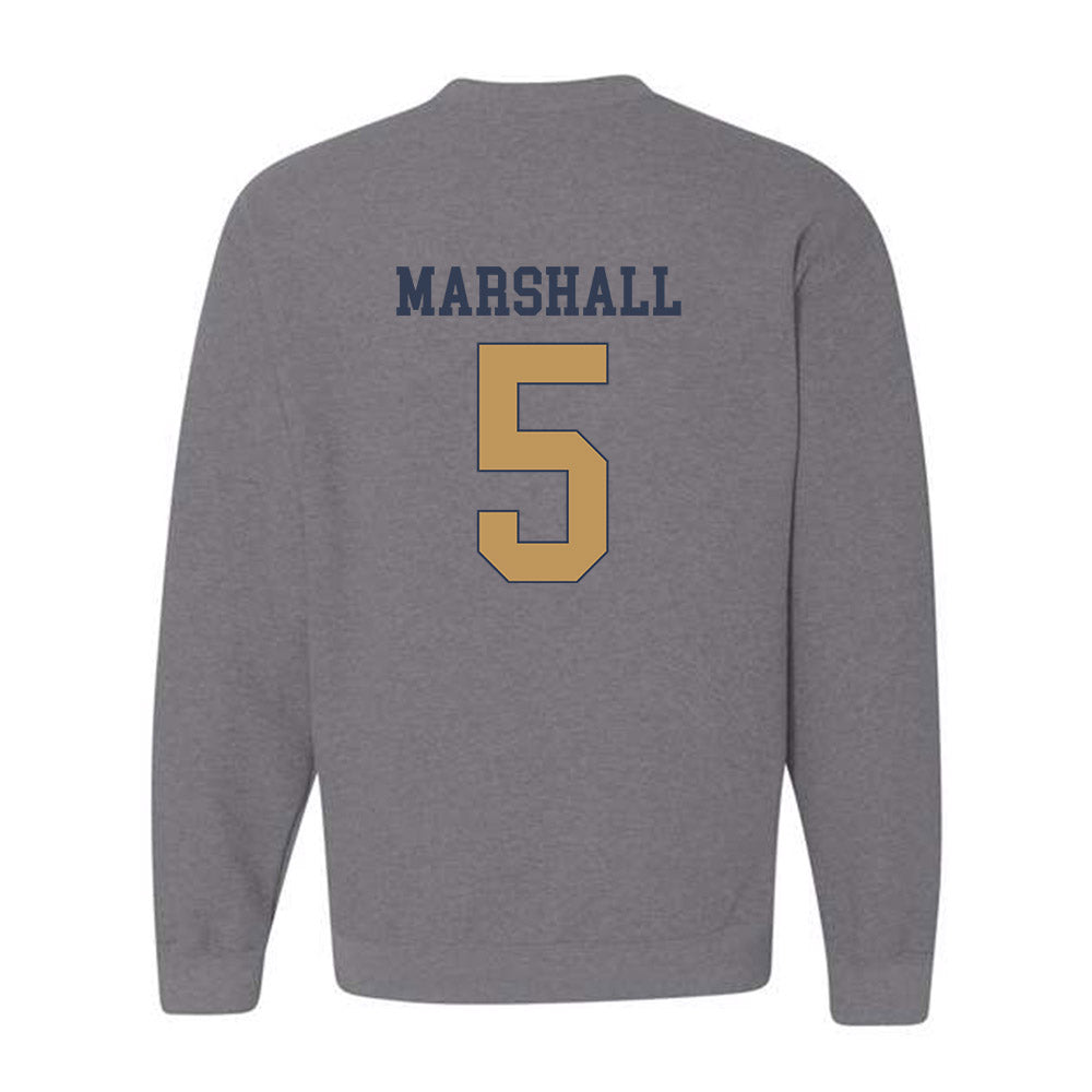 Georgia Tech - NCAA Men's Basketball : Peyton Marshall - Classic Fashion Shersey Crewneck Sweatshirt-1
