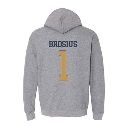 Georgia Tech - NCAA Baseball : Parker Brosius - Classic Fashion Shersey Hooded Sweatshirt-1