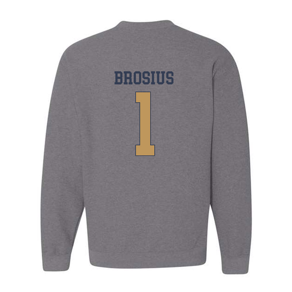 Georgia Tech - NCAA Baseball : Parker Brosius - Classic Fashion Shersey Crewneck Sweatshirt-1