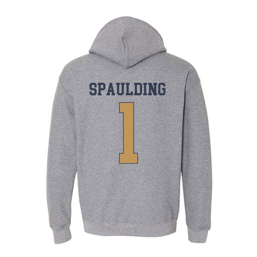 Georgia Tech - NCAA Football : Cayman Spaulding - Classic Fashion Shersey Hooded Sweatshirt-1