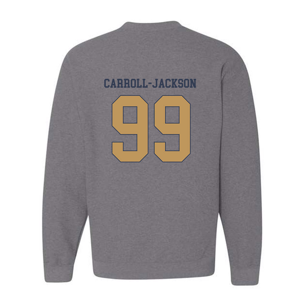 Georgia Tech - NCAA Football : Vincent Carroll-Jackson - Classic Fashion Shersey Crewneck Sweatshirt-1