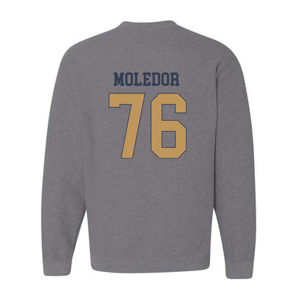 Georgia Tech - NCAA Football : Krew Moledor - Classic Fashion Shersey Crewneck Sweatshirt-1