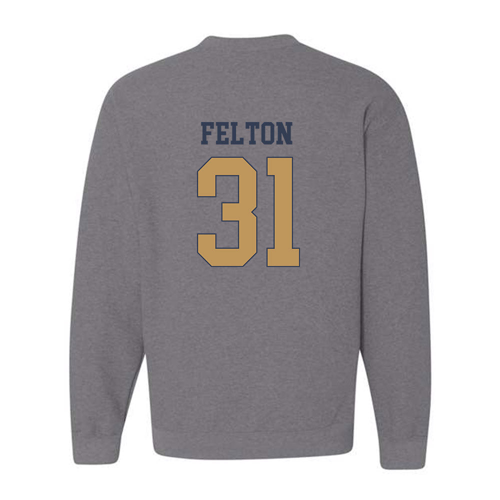 Georgia Tech - NCAA Football : Fenix Felton - Classic Fashion Shersey Crewneck Sweatshirt-1