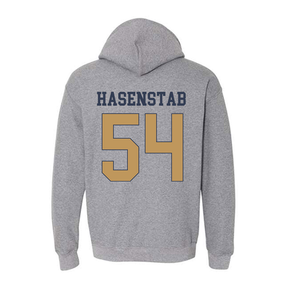Georgia Tech - NCAA Baseball : Riley Hasenstab - Classic Fashion Shersey Hooded Sweatshirt-1