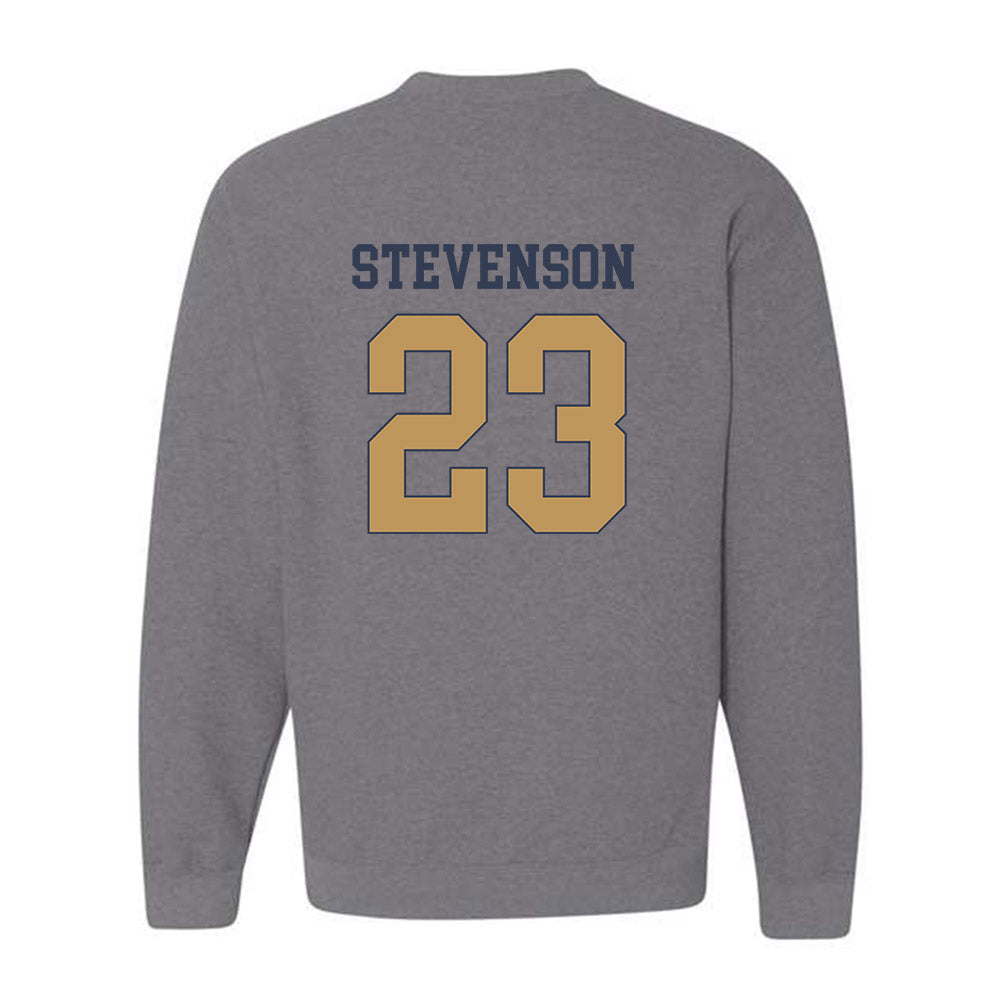 Georgia Tech - NCAA Football : Traeviss Stevenson - Classic Fashion Shersey Crewneck Sweatshirt-1