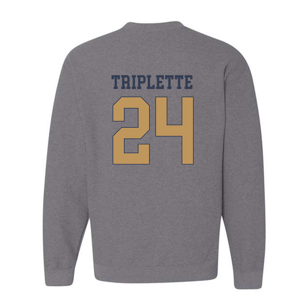 Georgia Tech - NCAA Football : Ronald Triplette - Classic Fashion Shersey Crewneck Sweatshirt-1