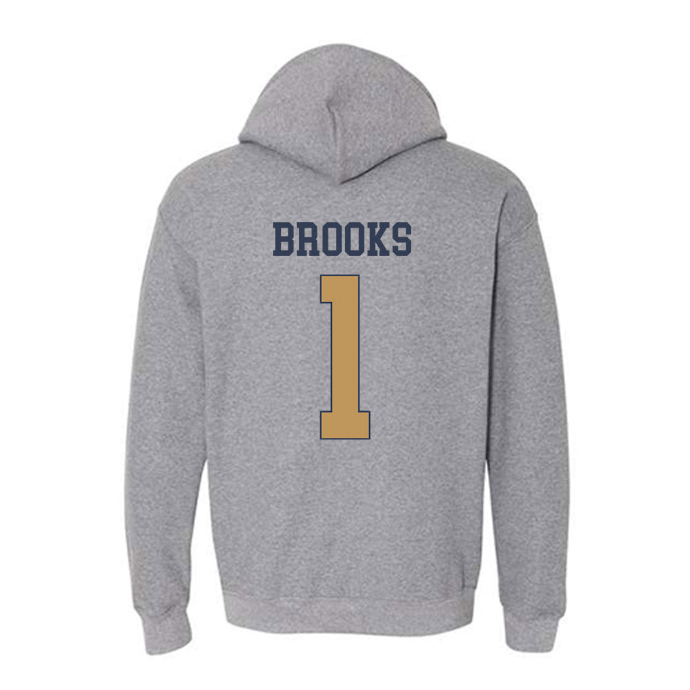 Georgia Tech - NCAA Football : LaMiles Brooks - Classic Fashion Shersey Hooded Sweatshirt-1