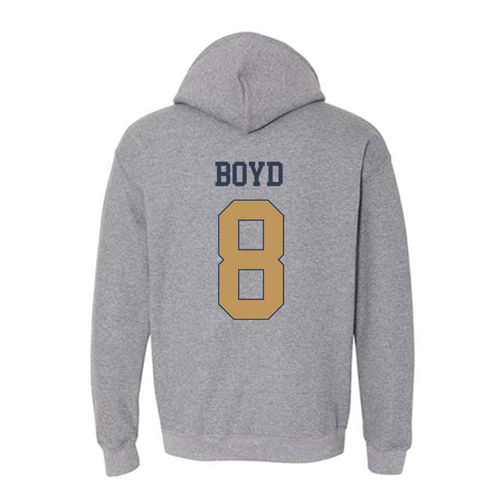 Georgia Tech - NCAA Football : Jordan Boyd - Classic Fashion Shersey Hooded Sweatshirt-1