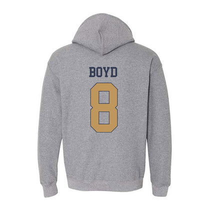 Georgia Tech - NCAA Football : Jordan Boyd - Classic Fashion Shersey Hooded Sweatshirt-1