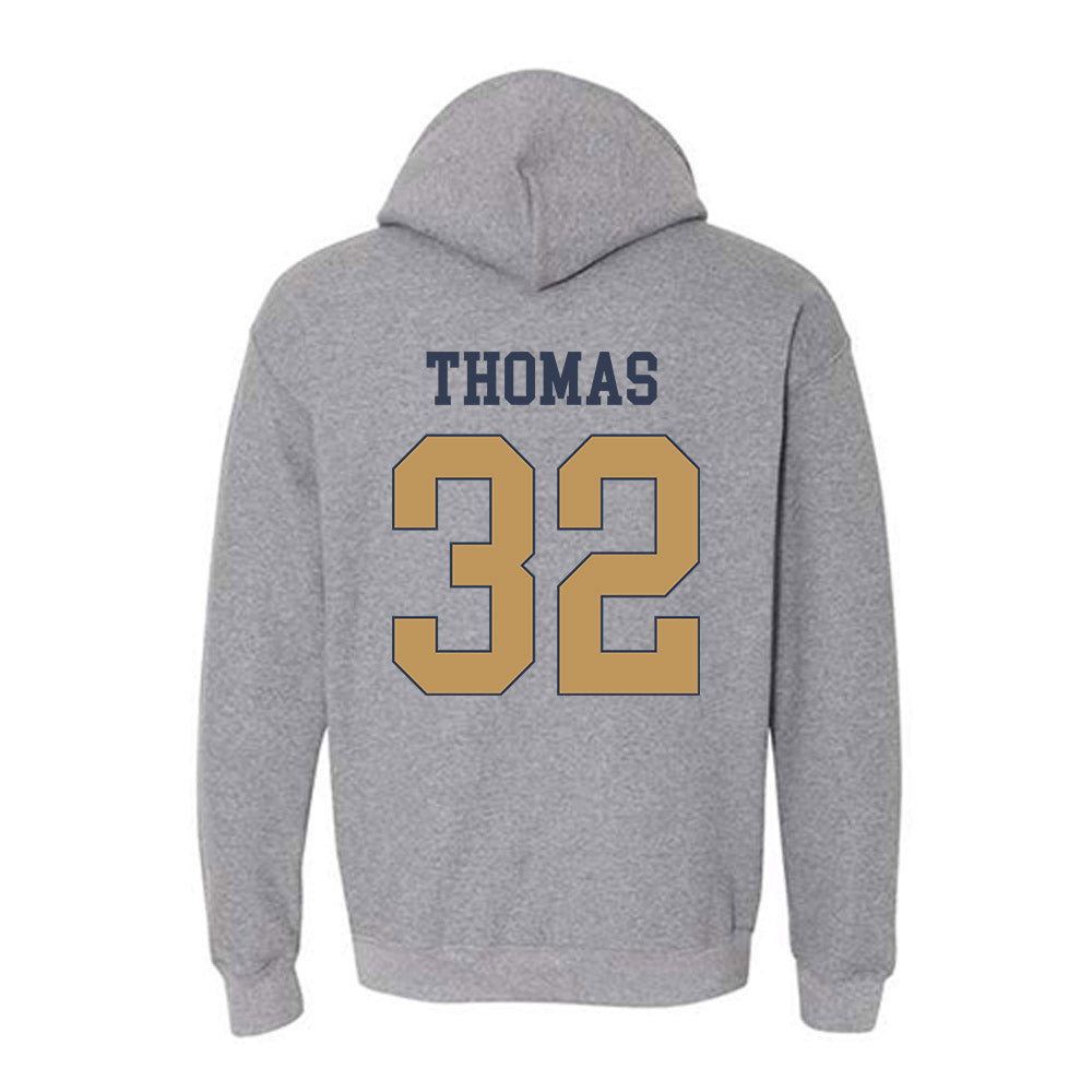 Georgia Tech - NCAA Women's Basketball : D'Asia Thomas - Classic Fashion Shersey Hooded Sweatshirt-1