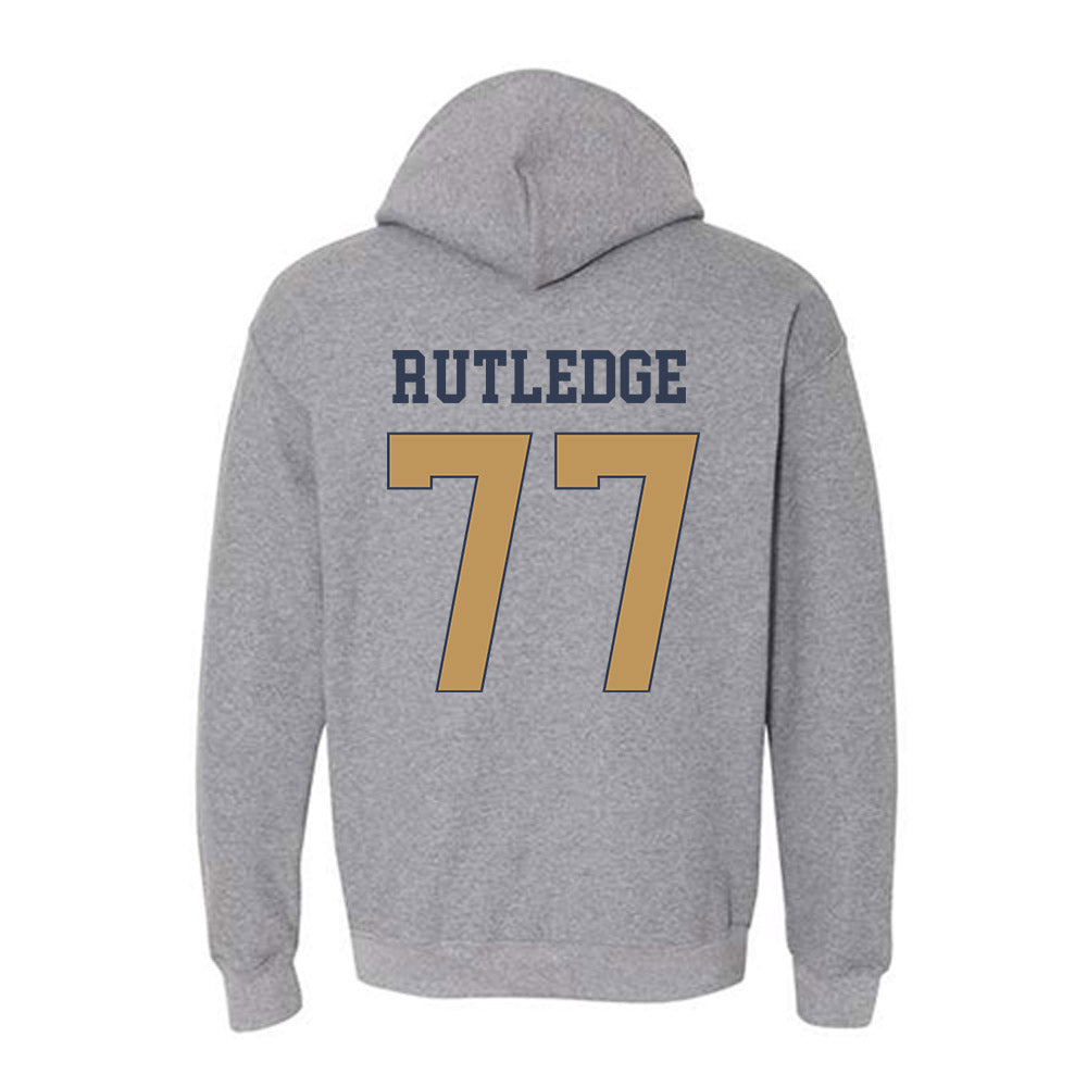 Georgia Tech - NCAA Football : Keylan Rutledge - Classic Fashion Shersey Hooded Sweatshirt-1