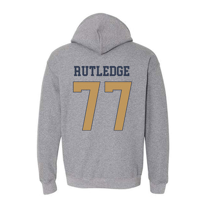 Georgia Tech - NCAA Football : Keylan Rutledge - Classic Fashion Shersey Hooded Sweatshirt-1