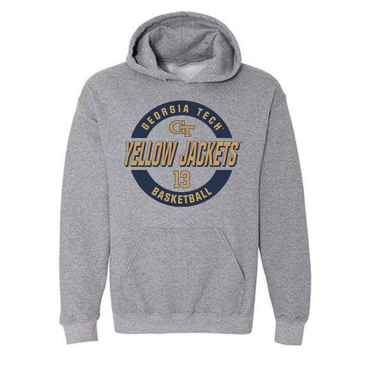 Georgia Tech - NCAA Women's Basketball : Deborah Mukeba Kasanda - Classic Fashion Shersey Hooded Sweatshirt-0