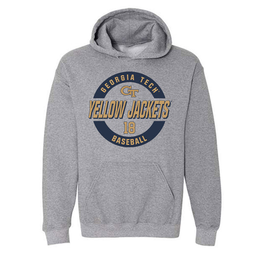 Georgia Tech - NCAA Baseball : Caden Gaudette - Classic Fashion Shersey Hooded Sweatshirt-0