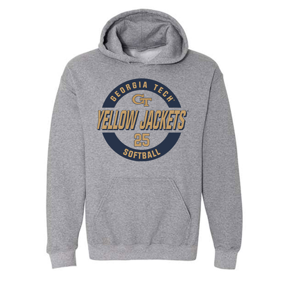 Georgia Tech - NCAA Softball : Caroline Patterson - Classic Fashion Shersey Hooded Sweatshirt-0