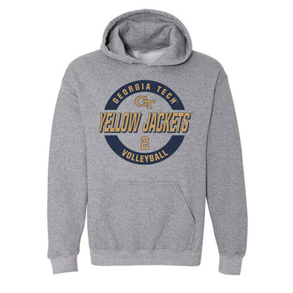 Georgia Tech - NCAA Women's Volleyball : Sofia Velez - Classic Fashion Shersey Hooded Sweatshirt-0