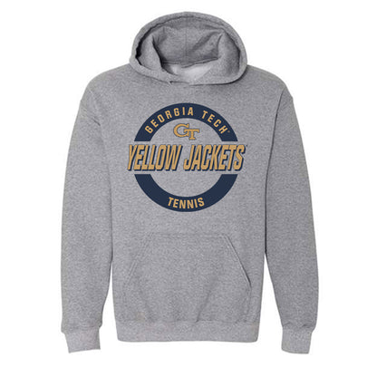 Georgia Tech - NCAA Men's Tennis : Krish Arora - Classic Fashion Shersey Hooded Sweatshirt-0