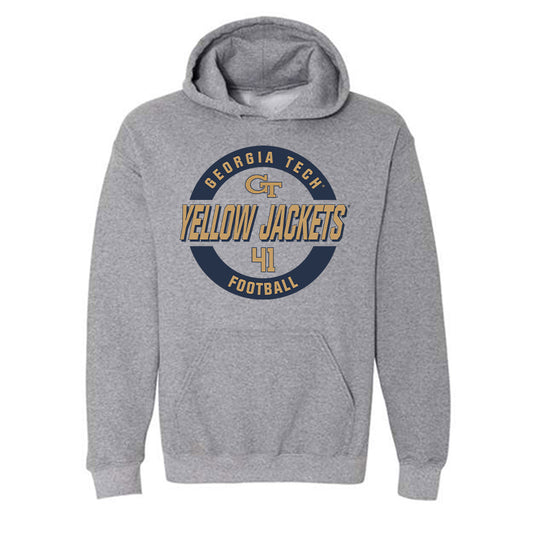 Georgia Tech - NCAA Football : Landon Shaffer - Classic Fashion Shersey Hooded Sweatshirt-0