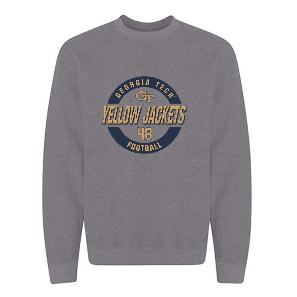 Georgia Tech - NCAA Football : Cal Keeler - Classic Fashion Shersey Crewneck Sweatshirt-0