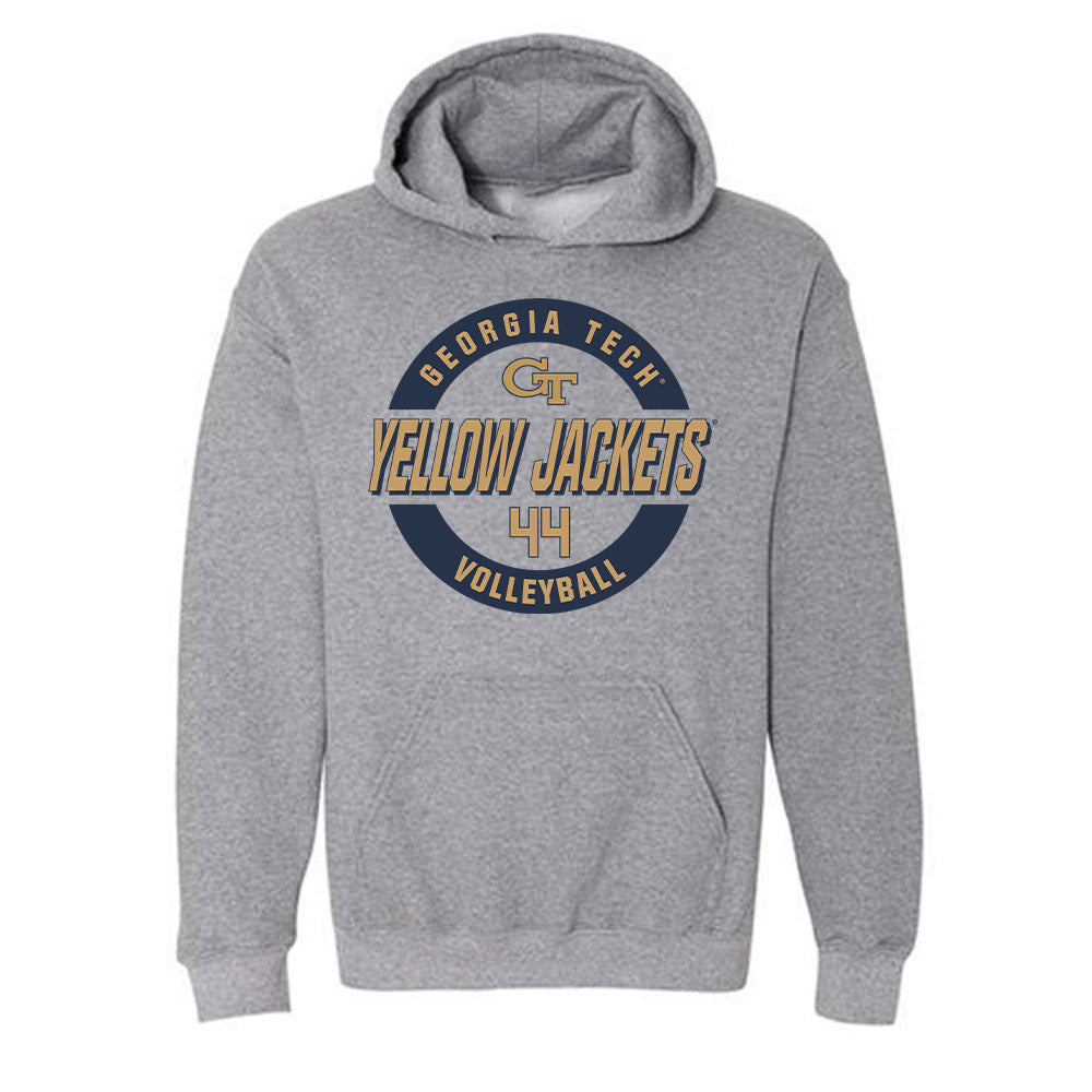 Georgia Tech - NCAA Women's Volleyball : Willow Weninger - Classic Fashion Shersey Hooded Sweatshirt-0