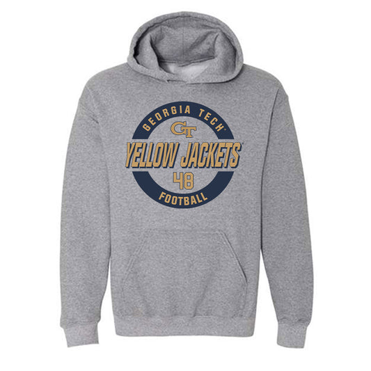 Georgia Tech - NCAA Football : Cal Keeler - Classic Fashion Shersey Hooded Sweatshirt-0
