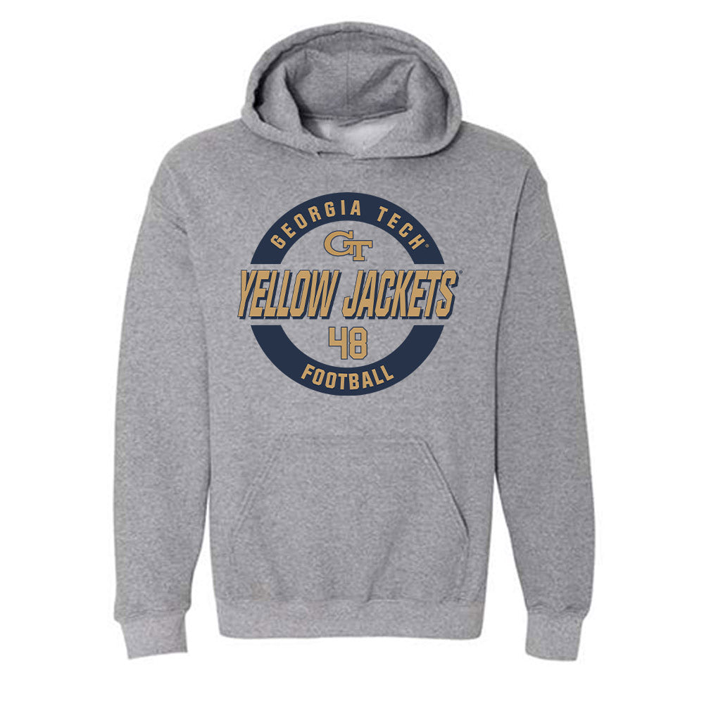 Georgia Tech - NCAA Football : Cal Keeler - Classic Fashion Shersey Hooded Sweatshirt-0