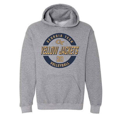 Georgia Tech - NCAA Women's Volleyball : Laura Bieleski - Classic Fashion Shersey Hooded Sweatshirt-0