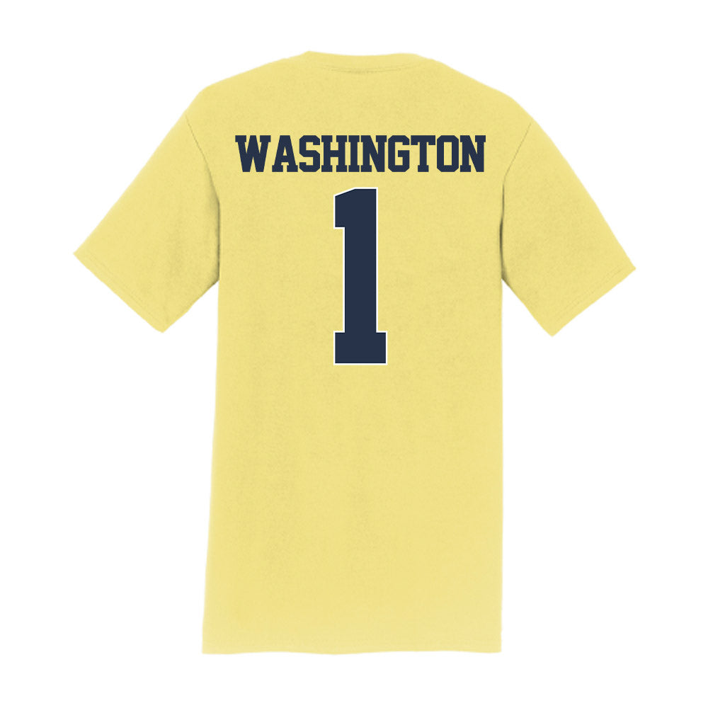 Georgia Tech - NCAA Men's Basketball : Lamar Washington - Classic Shersey T-Shirt-1
