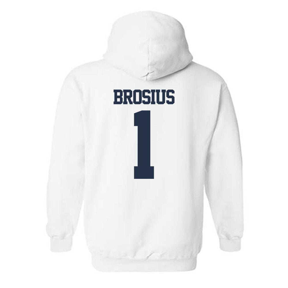 Georgia Tech - NCAA Baseball : Parker Brosius - Classic Fashion Shersey Hooded Sweatshirt-1