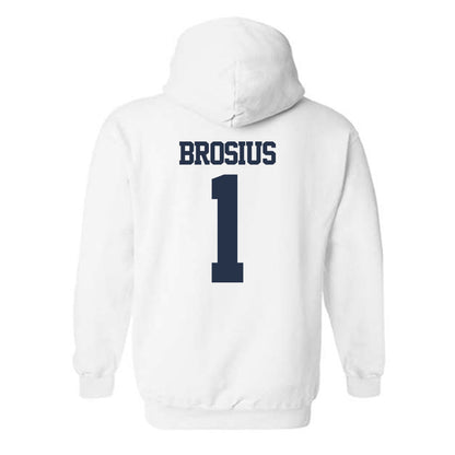 Georgia Tech - NCAA Baseball : Parker Brosius - Classic Fashion Shersey Hooded Sweatshirt-1