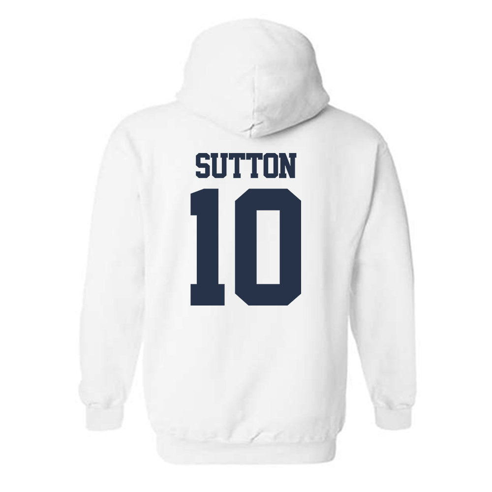 Georgia Tech - NCAA Men's Basketball : Darrions Sutton - Classic Fashion Shersey Hooded Sweatshirt-1