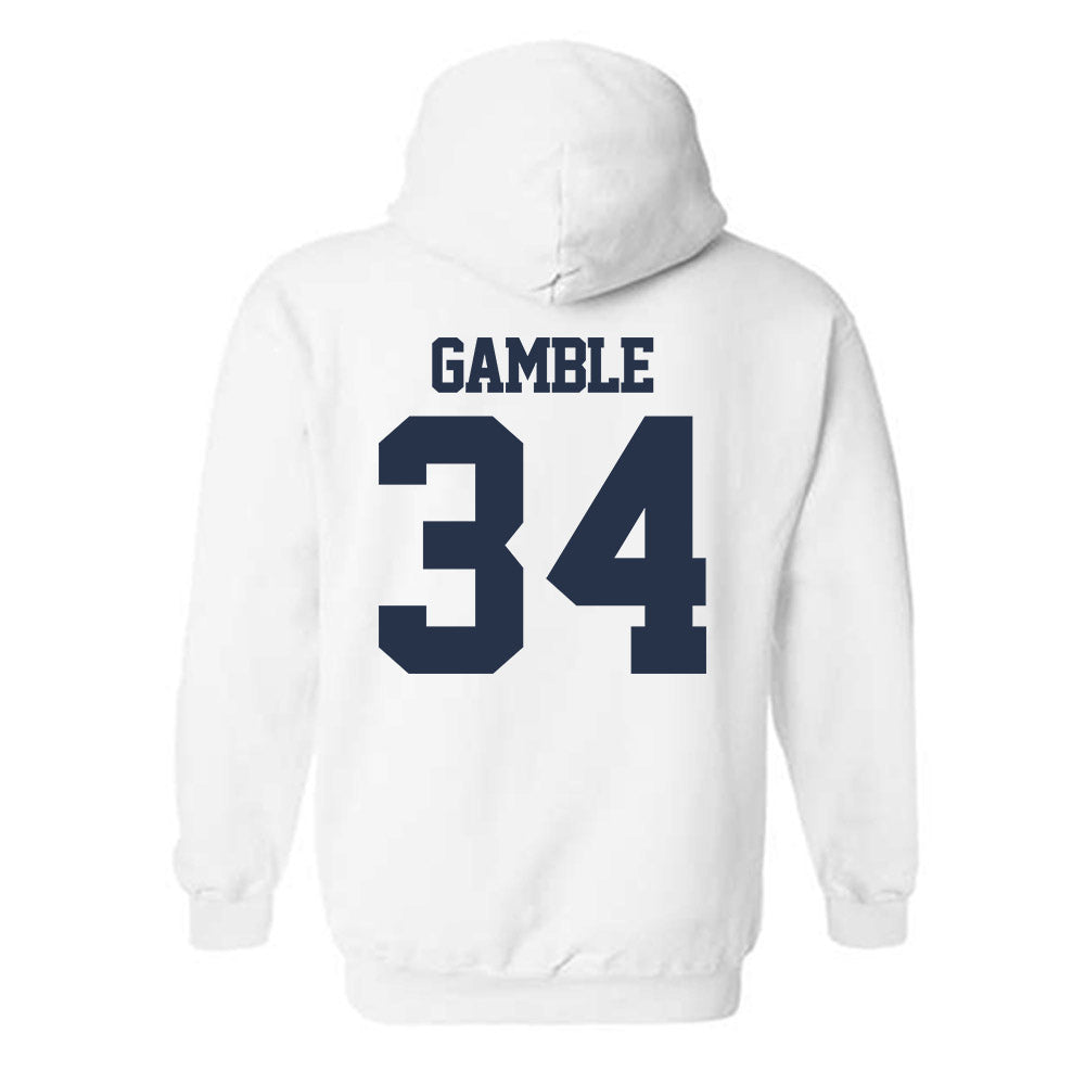 Georgia Tech - NCAA Football : CJ Gamble - Classic Fashion Shersey Hooded Sweatshirt-1