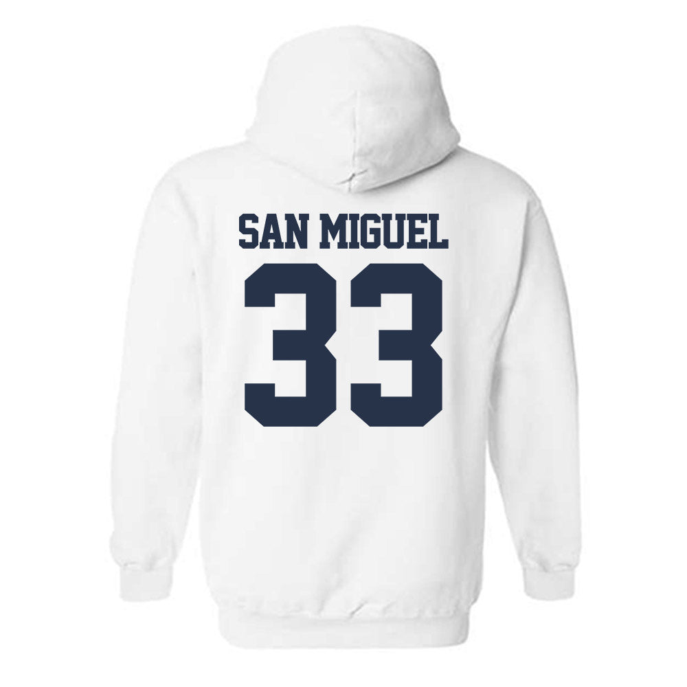 Georgia Tech - NCAA Men's Basketball : Marcos San Miguel - Classic Fashion Shersey Hooded Sweatshirt-1